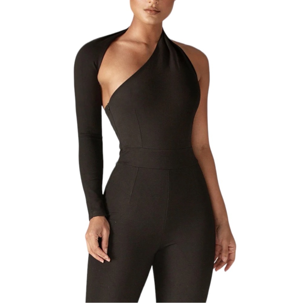SOLD NWT Alieva DARIYA MODERN JUMPSUIT (BLACK) Size Small - Picture 4 of 13